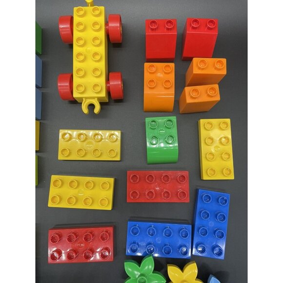 Lego Duplo Lot Toddler Blocks Mixed 95 Pieces Primary Bright Colors Learning Toy - Picture 5 of 10